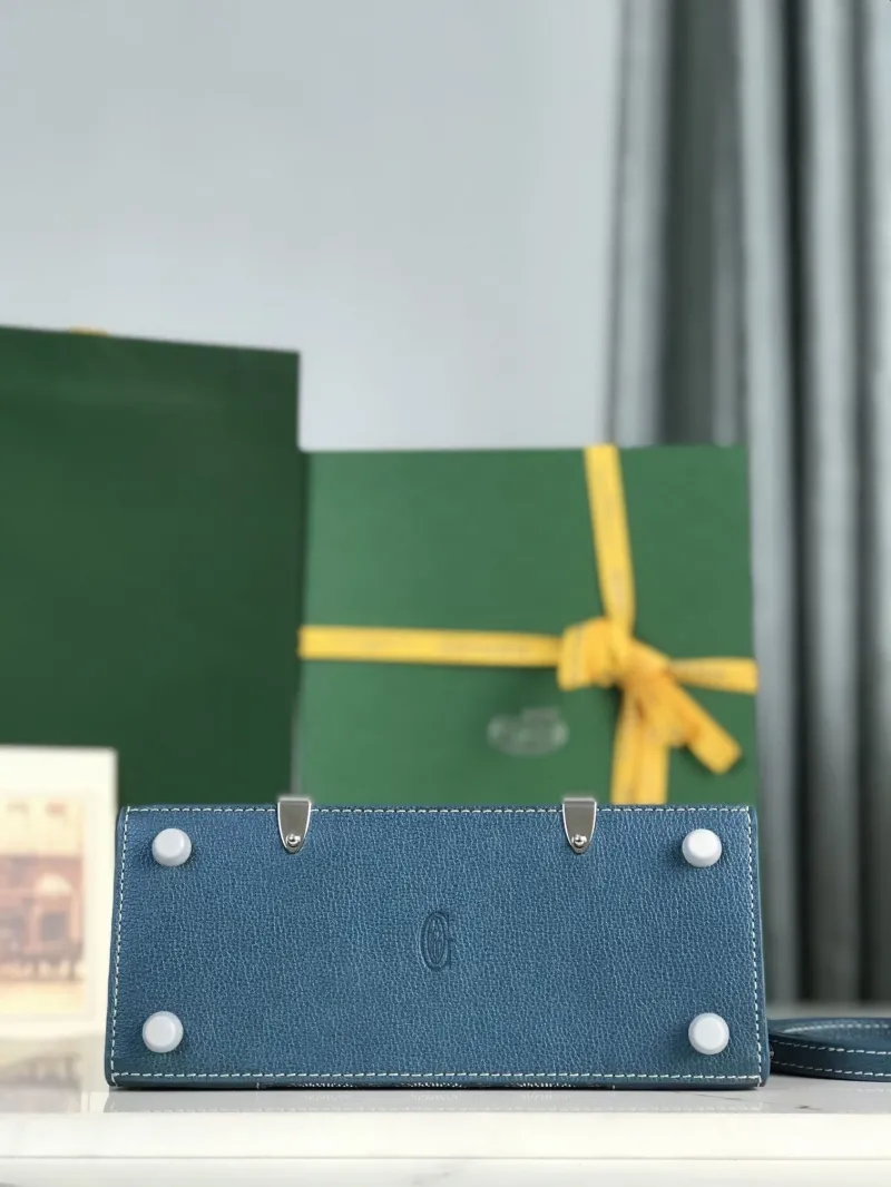 Goyard Blue Top Handle Bag 382 - Image 7
