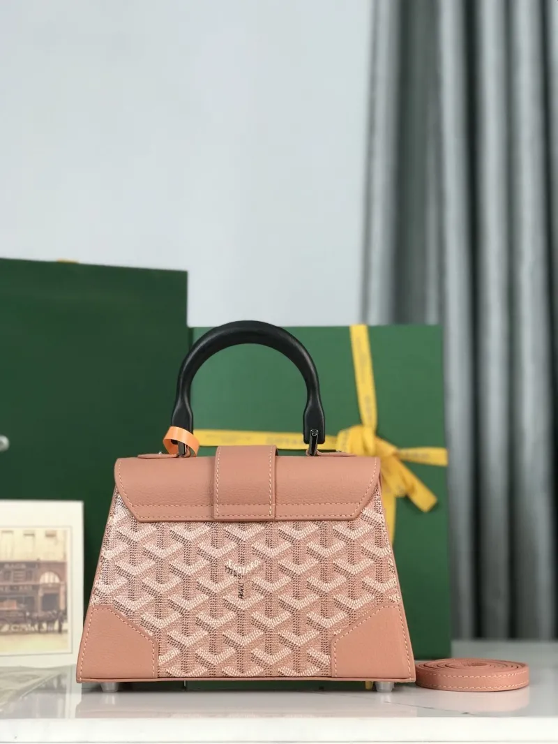 Alternative view of Goyard Pink Top Handle Bag 383
