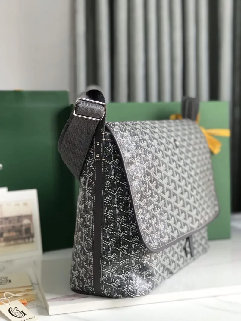 Alternative view of Goyard Gray Messenger Bag 386