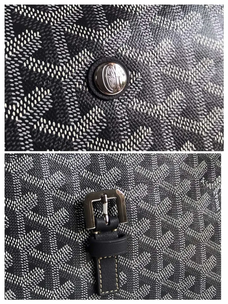 Goyard Gray Messenger Bag 386 - Image 6