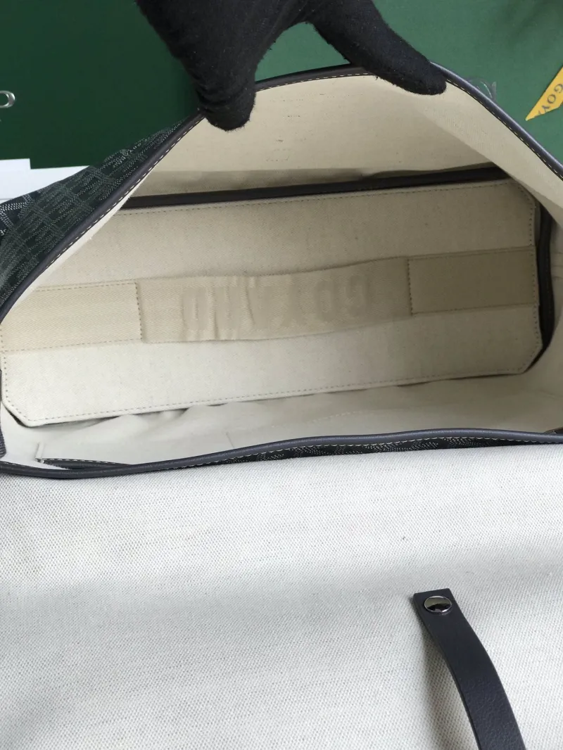 Goyard Gray Messenger Bag 386 - Image 9