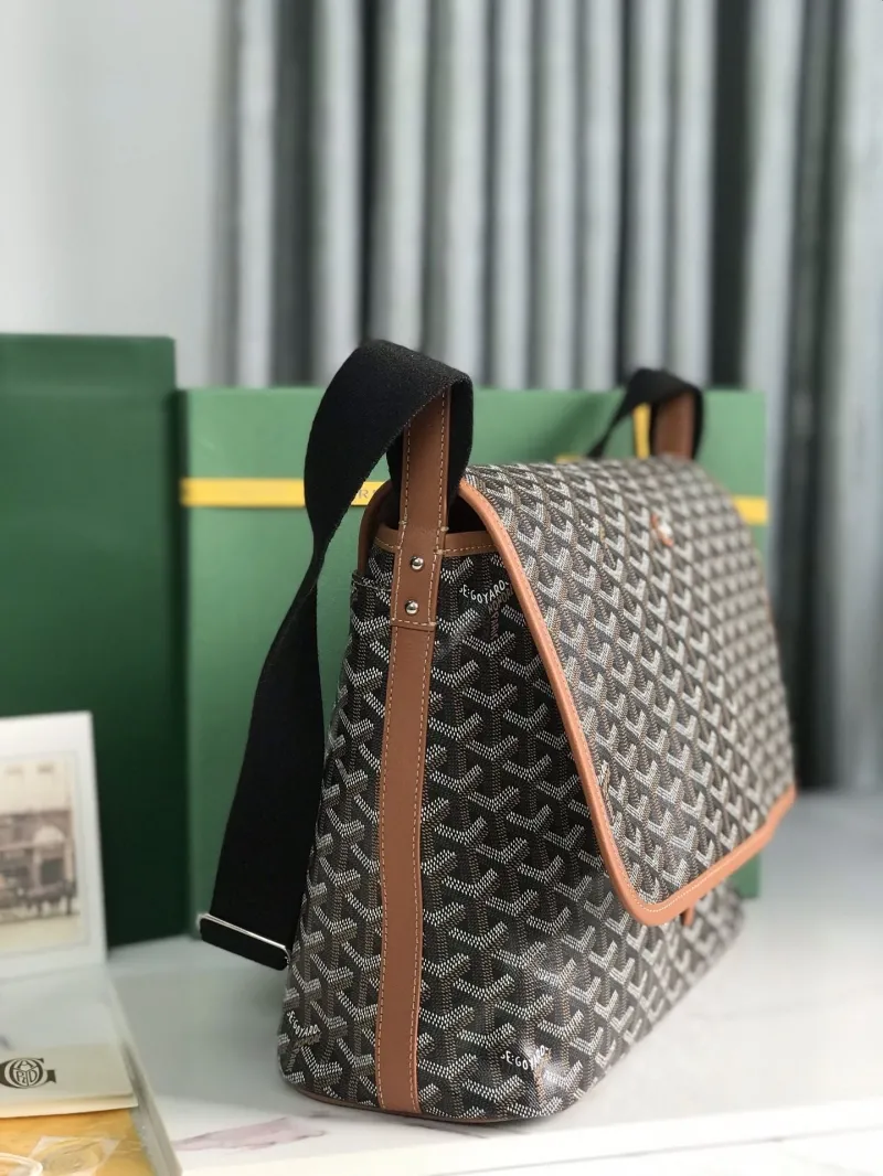 Alternative view of Goyard Black Tan Messenger Bag 388