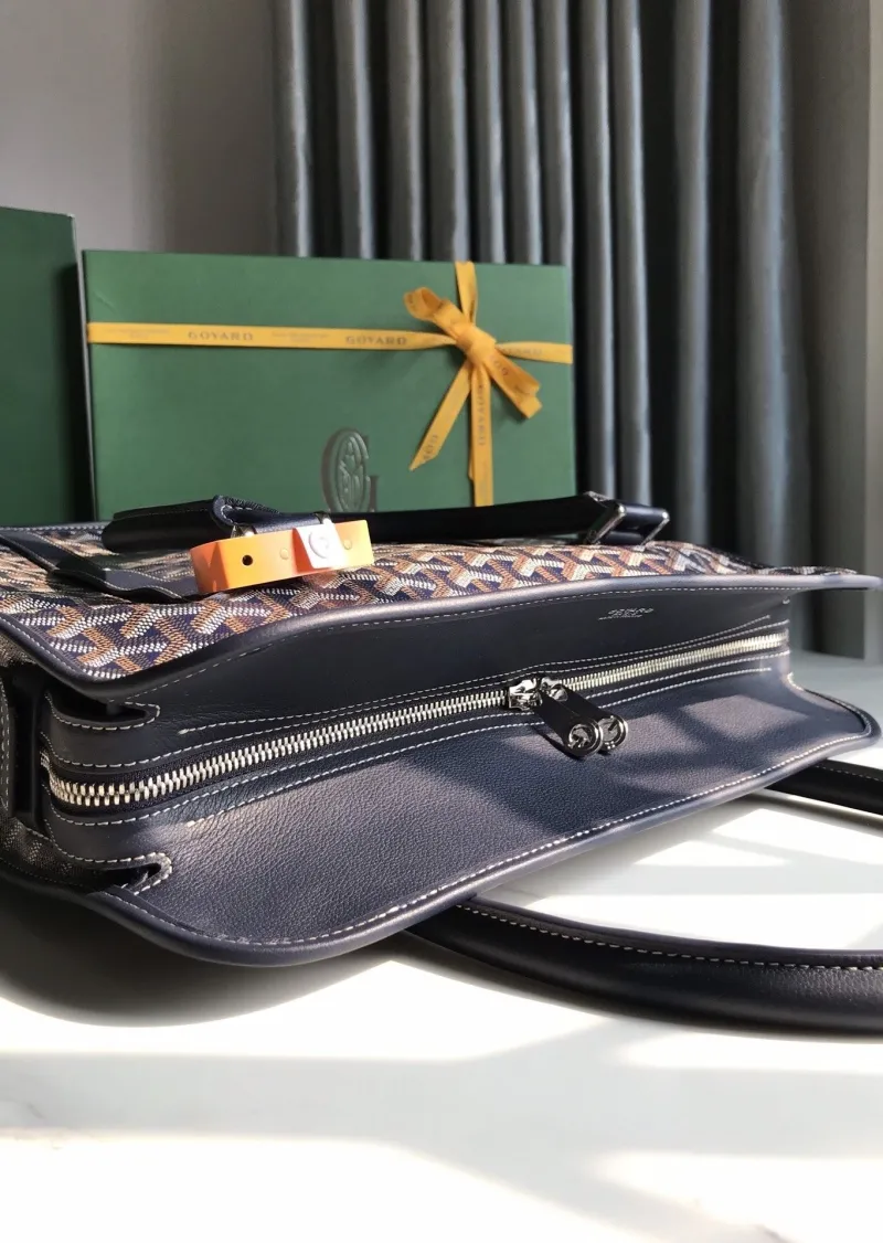 Goyard Navy Vertical Tote Bag 389 - Image 6