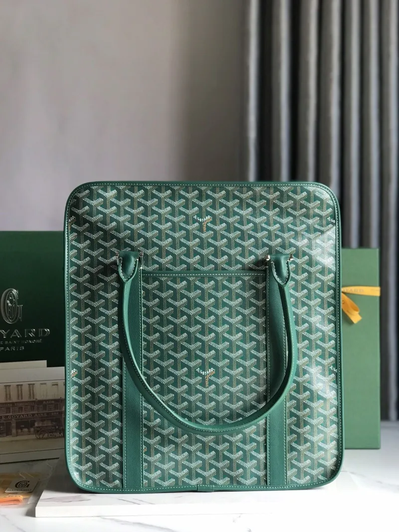 Goyard Green Top Handle Tote Bag 391 - Image 5
