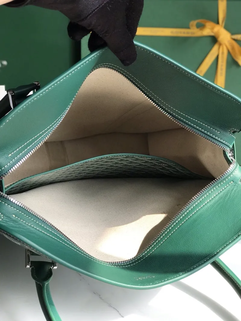 Goyard Green Top Handle Tote Bag 391 - Image 8