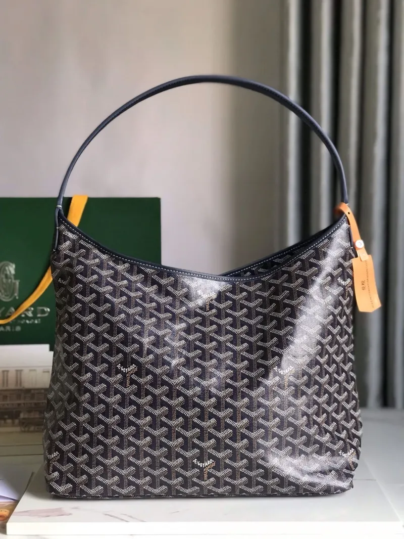 Goyard Dark Navy Hobo Shoulder Bag with Pouch 397 - Image 3