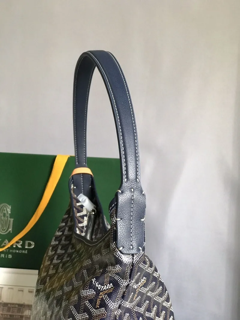 Goyard Dark Navy Hobo Shoulder Bag with Pouch 397 - Image 6
