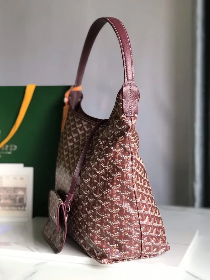 Alternative view of Goyard Brown Hobo Shoulder Bag with Pouch