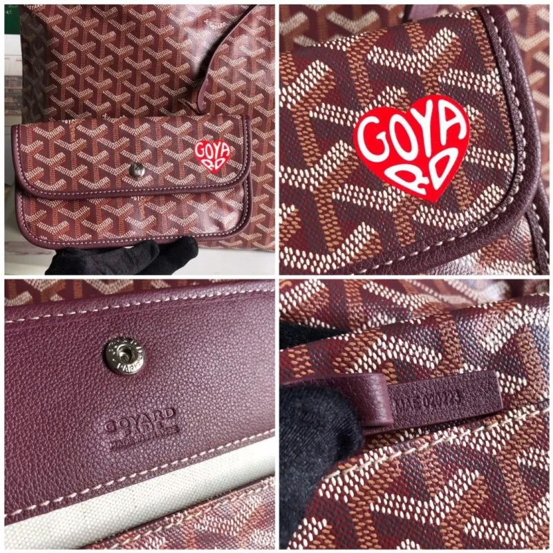 Goyard Brown Hobo Shoulder Bag with Pouch - Image 9