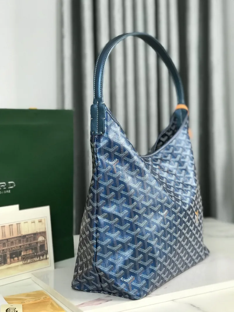 Alternative view of Goyard Blue Top Handle Hobo Bag 403