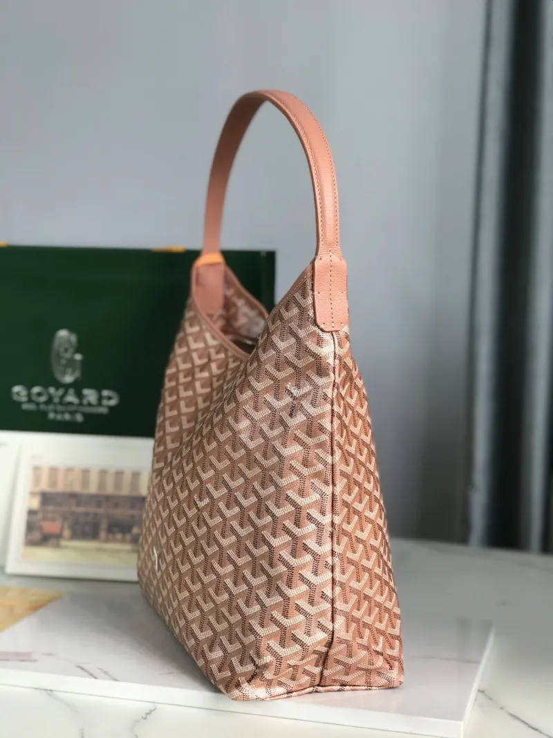 Alternative view of Goyard Rose Pink Hobo Shoulder Bag with Pouch