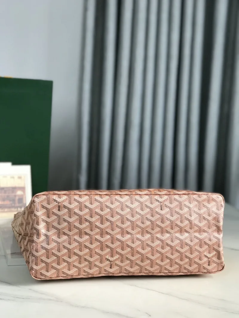 Goyard Rose Pink Hobo Shoulder Bag with Pouch - Image 4