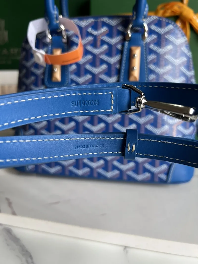 Goyard Blue Top Handle Bag 406 - Image 7