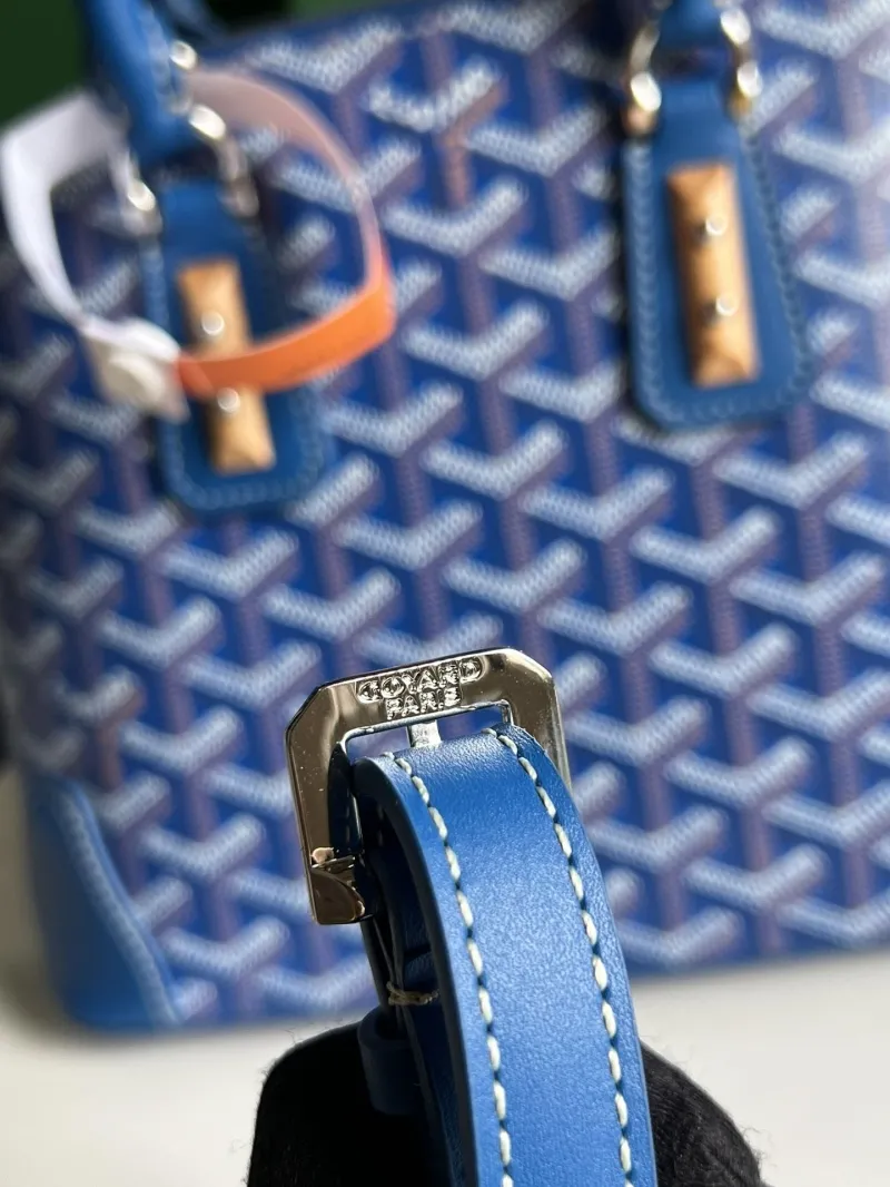 Goyard Blue Top Handle Bag 406 - Image 8