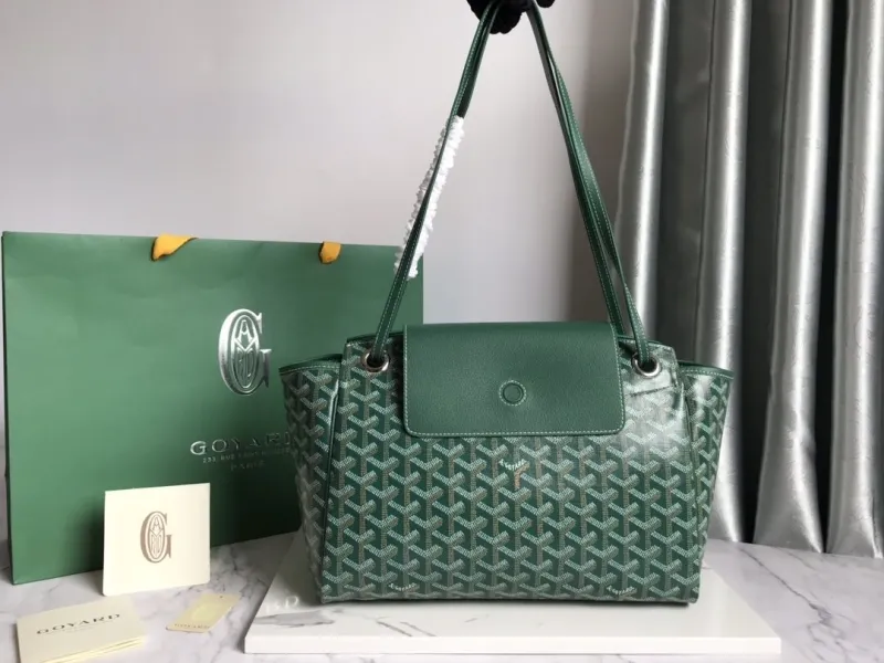 Goyard Green Top Handle Tote Bag 413