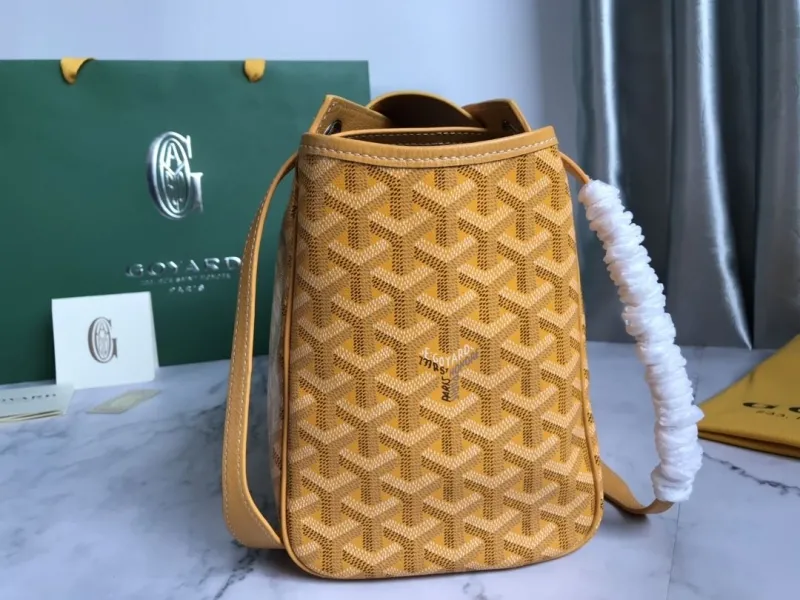 Goyard Yellow Top Handle Tote Bag 416 - Image 7