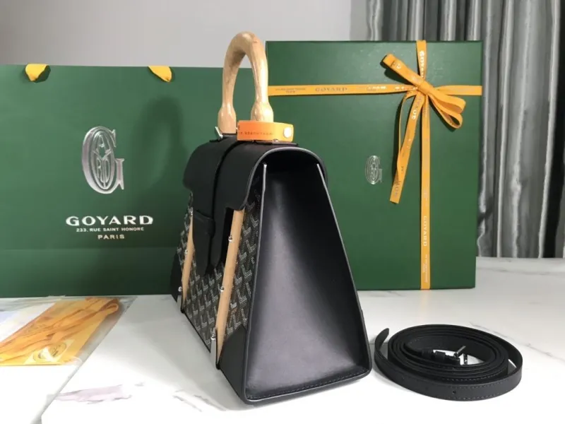 Alternative view of Goyard Black Top Handle Bag 418