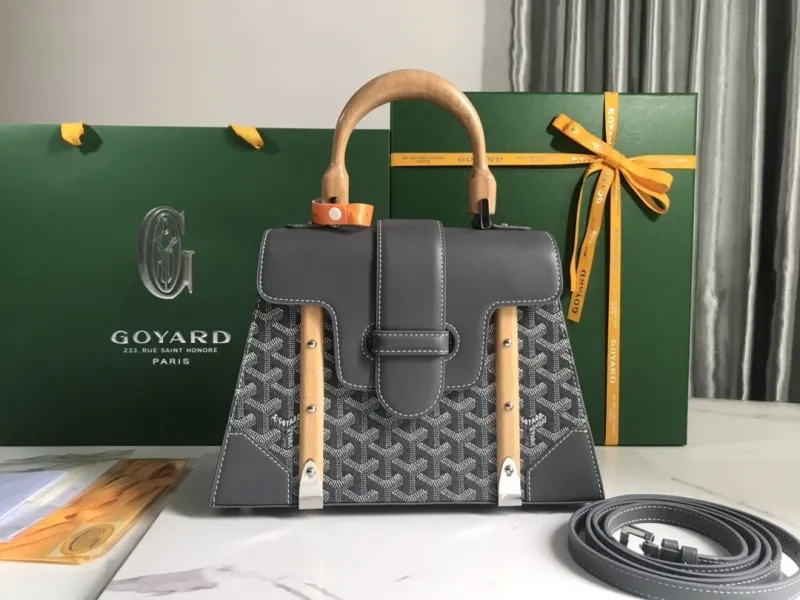 Goyard Gray Top Handle Shoulder Bag