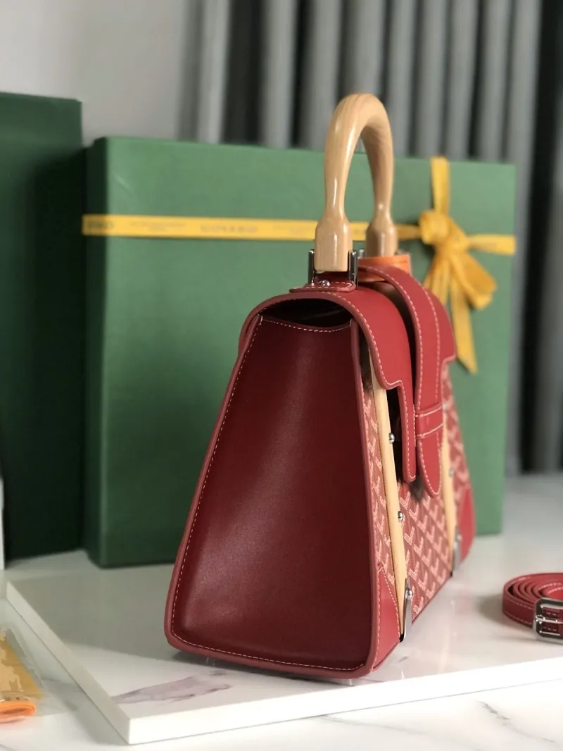 Alternative view of Goyard Red Top Handle Bag 424