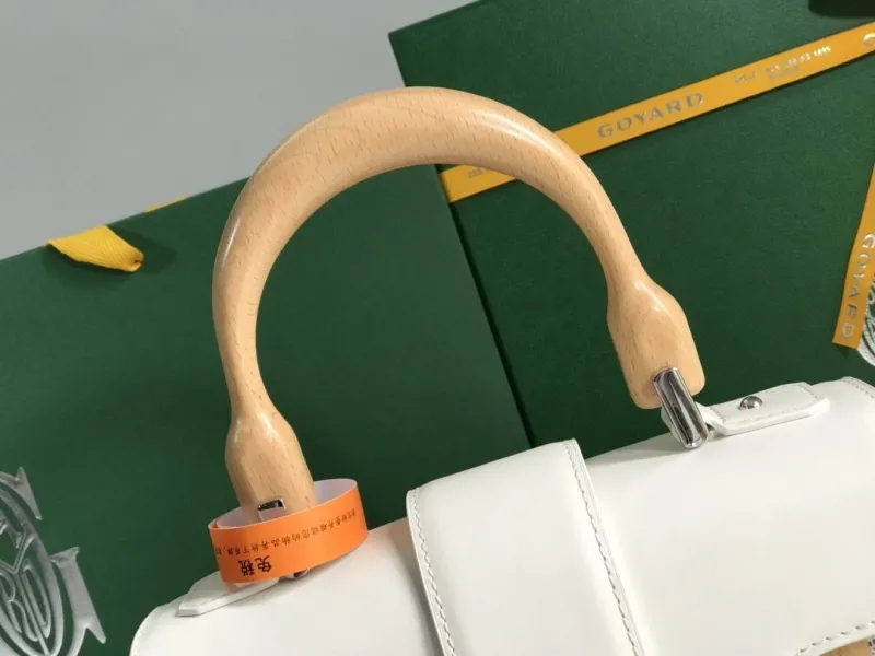 Goyard White Top Handle Crossbody Bag 427 - Image 6