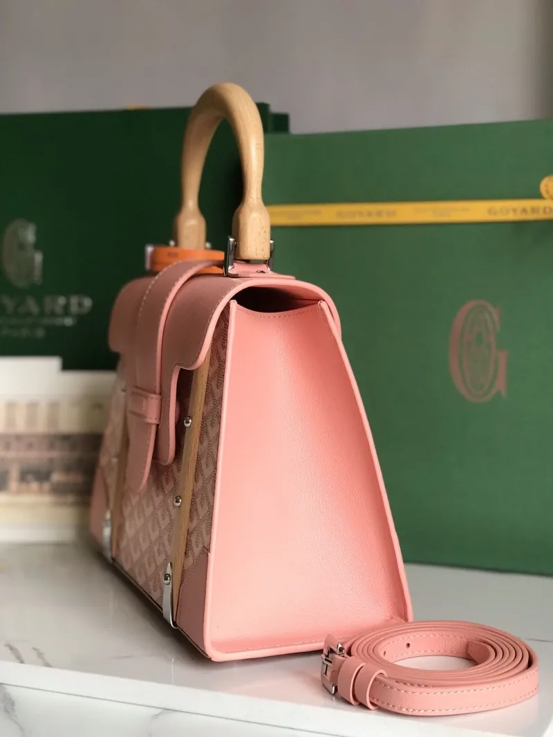 Alternative view of Goyard Pink Top Handle Bag 429