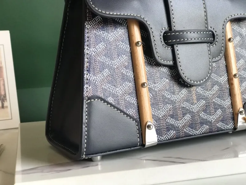 Goyard Black Top Handle Handbag 431 - Image 5
