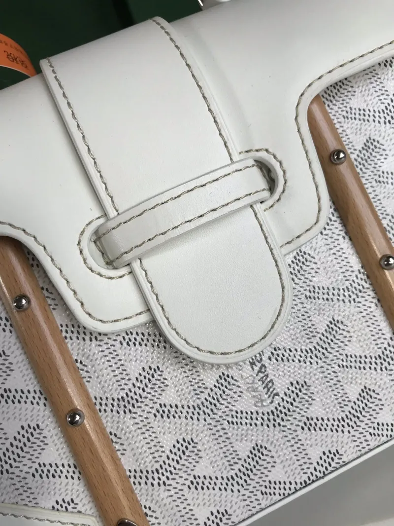 Goyard White Top Handle Bag 433 - Image 6