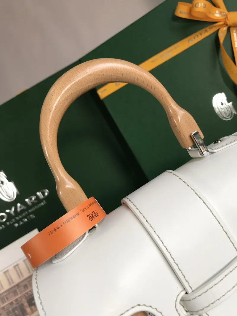 Goyard White Top Handle Bag 433 - Image 7