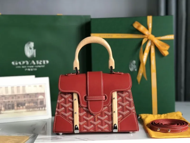 Goyard Red Top Handle Bag 435