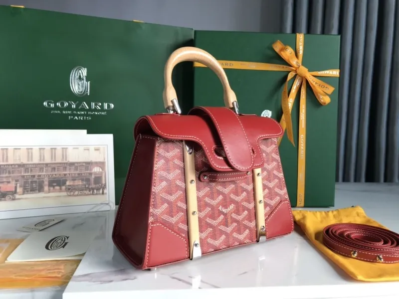 Alternative view of Goyard Red Top Handle Bag 435