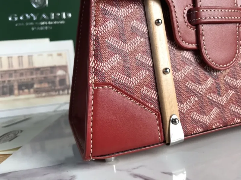 Goyard Red Top Handle Bag 435 - Image 4