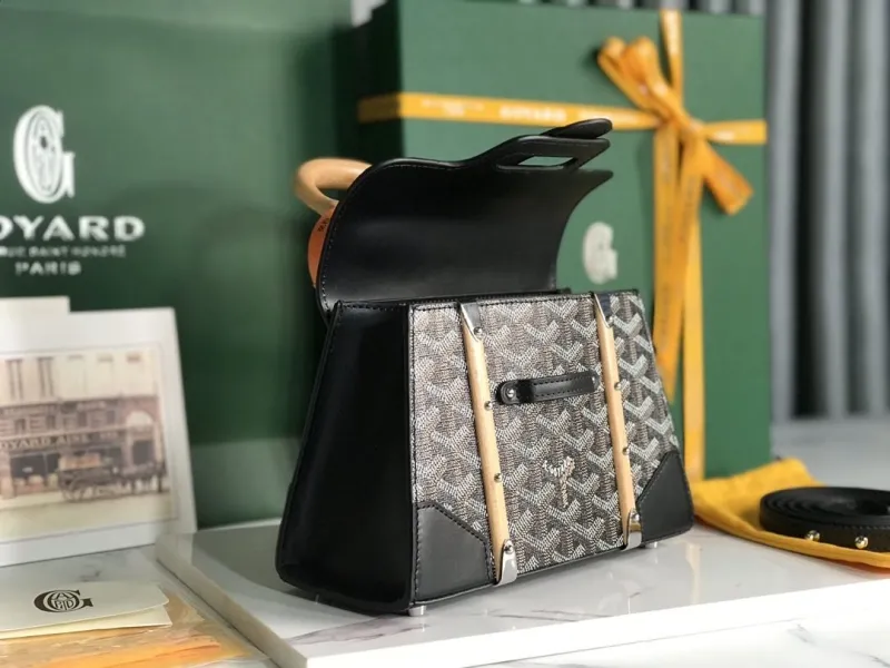 Alternative view of Goyard Black Top Handle Handbag 439