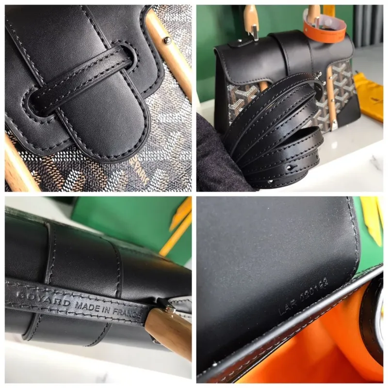 Goyard Black Top Handle Handbag 439 - Image 9
