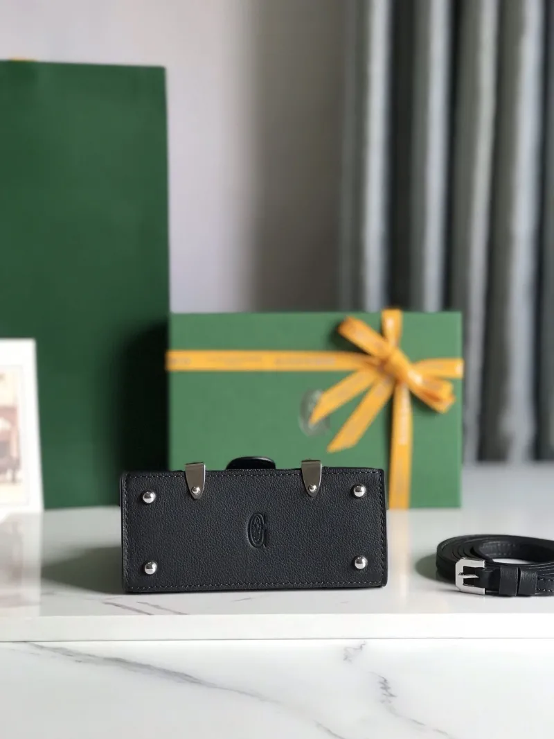 Goyard Black Mini Top Handle Bag - Image 4