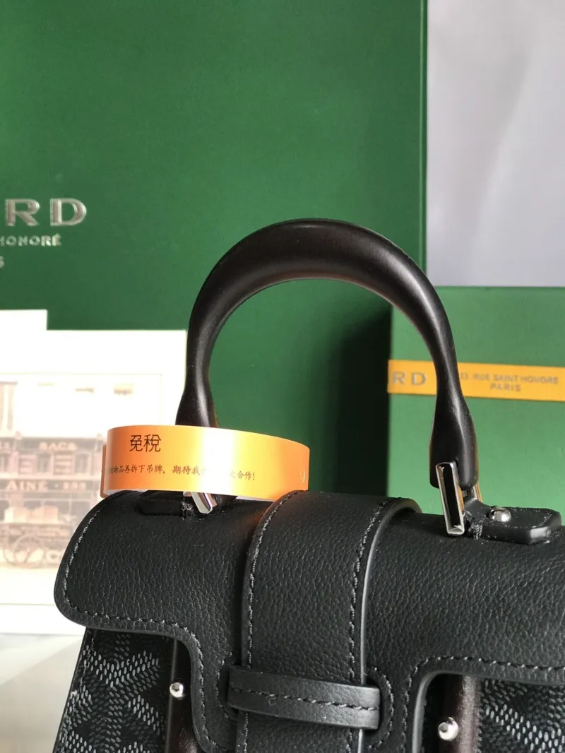 Goyard Black Mini Top Handle Bag - Image 6