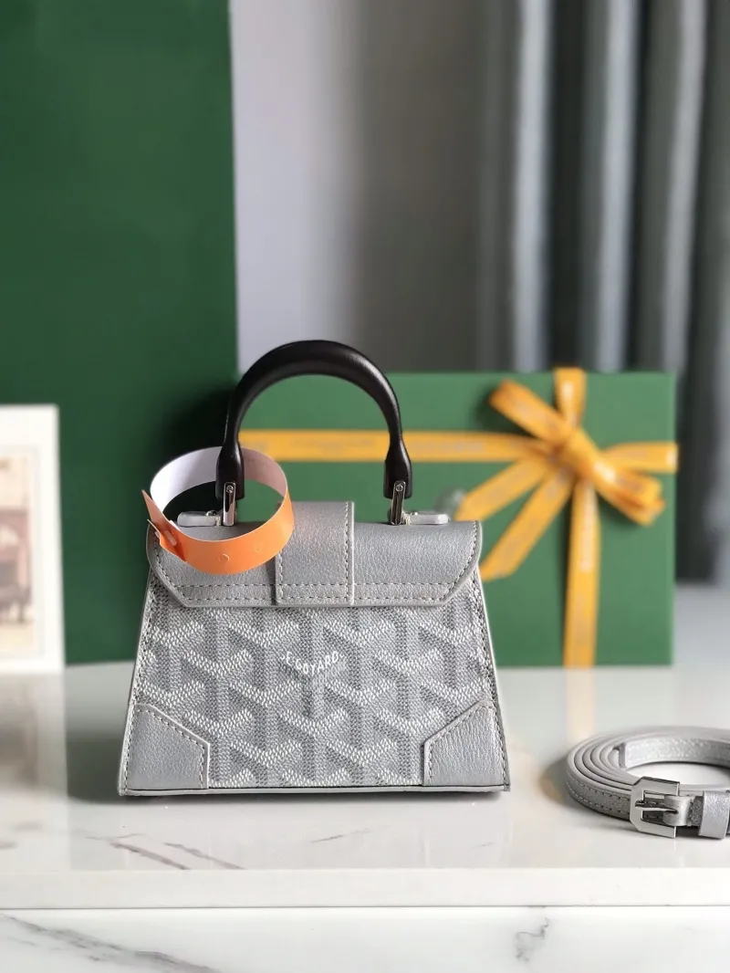 Goyard Gray Mini Top Handle Bag 446 - Image 3