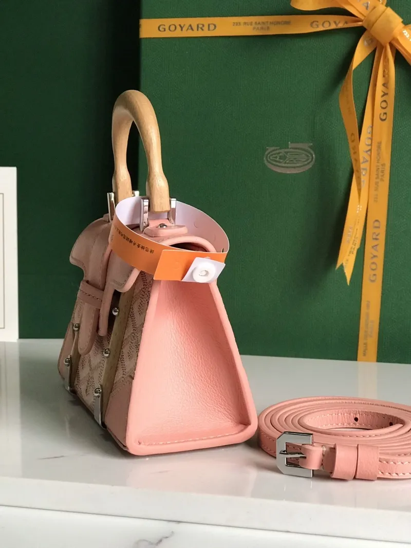 Alternative view of Goyard Pink Mini Top Handle Bag