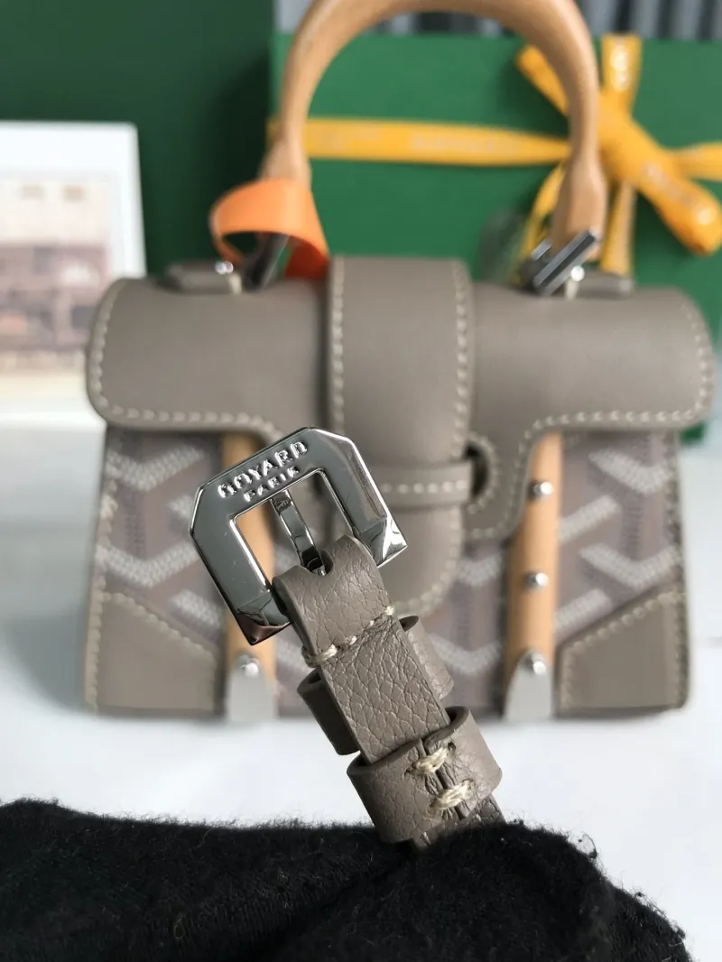 Goyard Gray Top Handle Bag 448 - Image 7