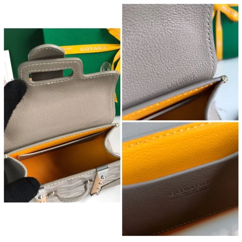 Goyard Gray Top Handle Bag 448 - Image 8