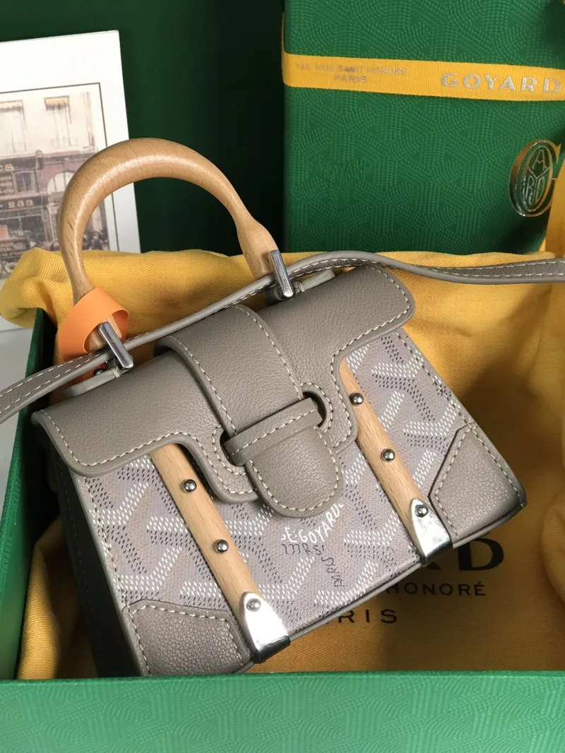 Goyard Gray Top Handle Bag 448 - Image 9