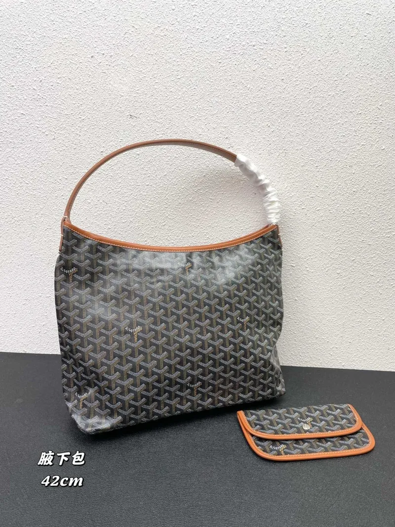 Alternative view of Goyard Black Hobo Bag with Pouch 42cm
