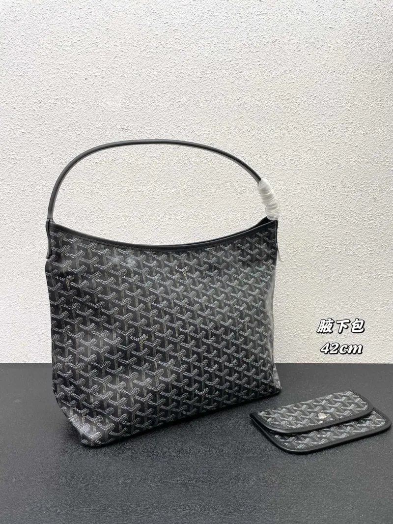 Alternative view of Goyard Black Hobo Shoulder Bag 42cm with Pouch