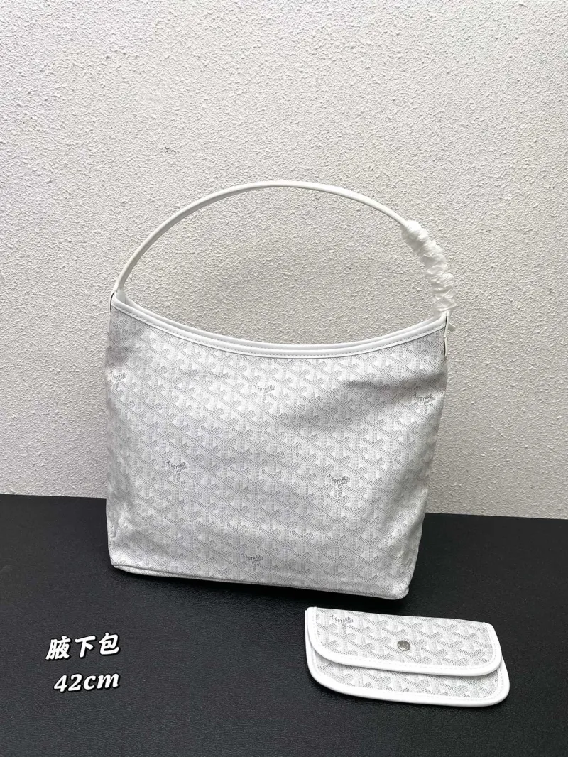 Goyard White Hobo Bag 42cm SKU 457 - Image 3
