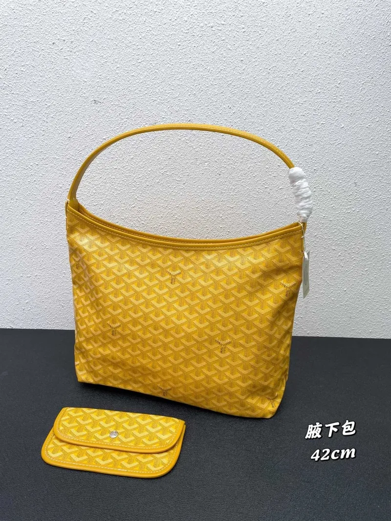 Goyard Yellow Hobo Shoulder Bag 42cm SKU 458 - Image 3
