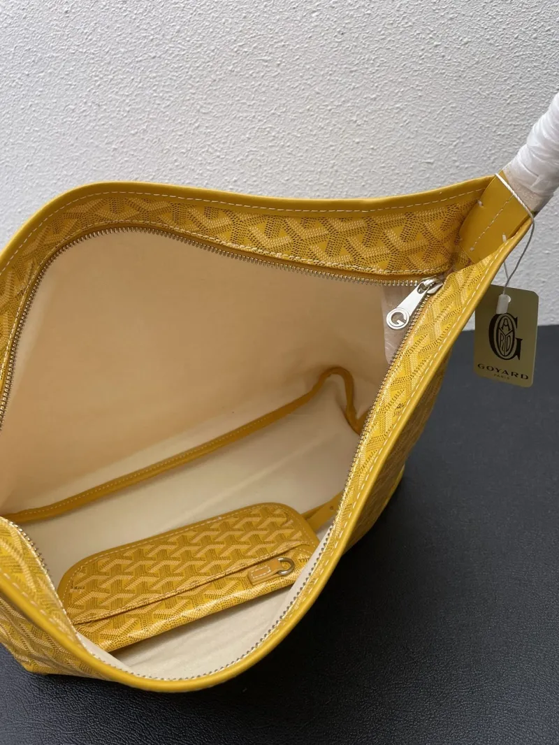 Goyard Yellow Hobo Shoulder Bag 42cm SKU 458 - Image 9