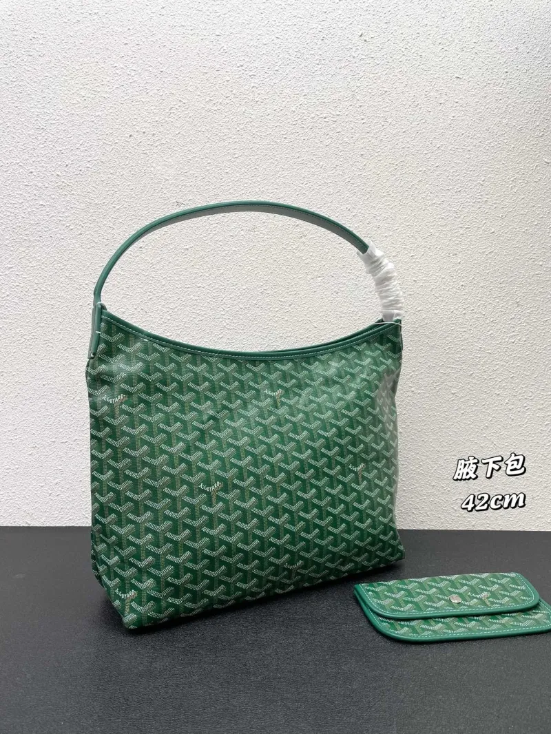 Alternative view of Goyard Green Hobo Shoulder Bag 42cm with Pouch