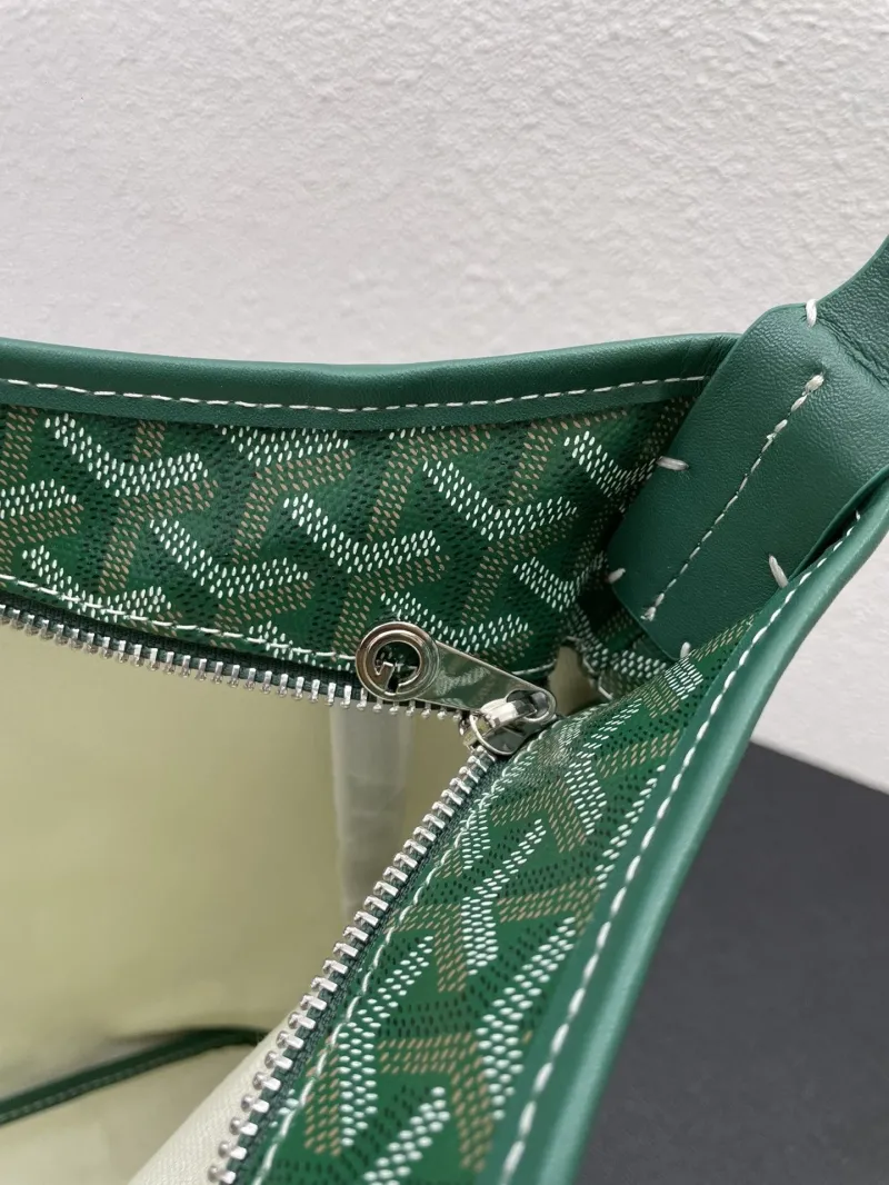 Goyard Green Hobo Shoulder Bag 42cm with Pouch - Image 7