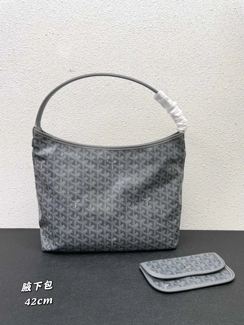 Goyard Gray Hobo Bag with Pouch 42cm