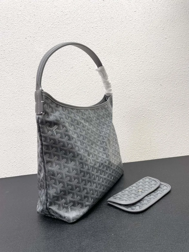 Goyard Gray Hobo Bag with Pouch 42cm - Image 4