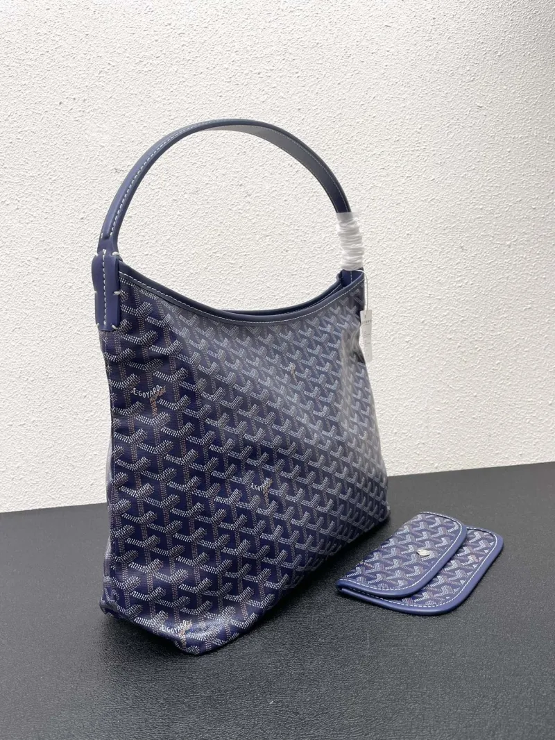 Goyard Blue Underarm Hobo Bag 42cm with Pouch - Image 4